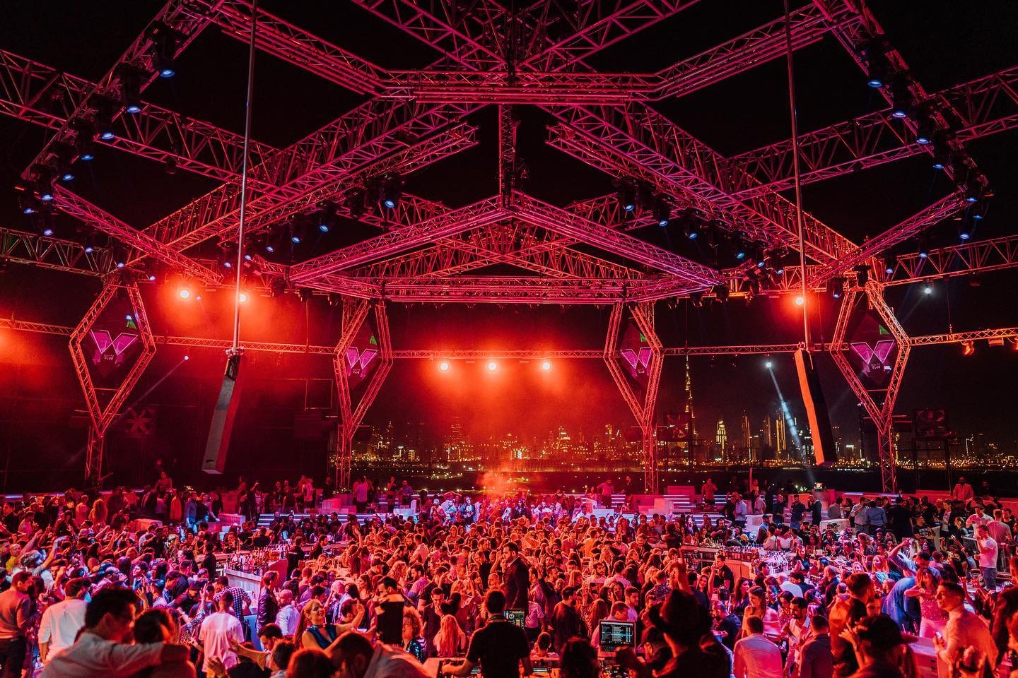 WHITE Dubai was known for having one of the stricter door policies in town, reflecting its positioning as a luxury rooftop nightclub aimed at an upscale, image‑conscious crowd.